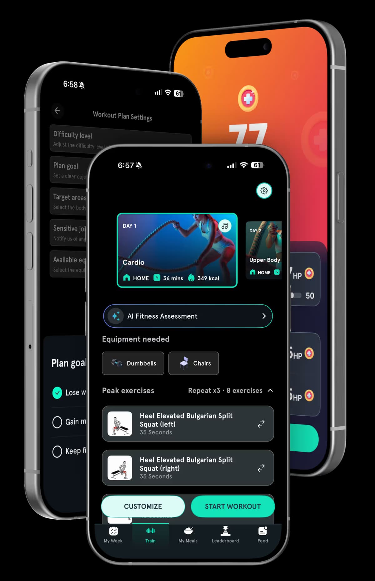 AI Workout Planner — TrainMate app screenshot