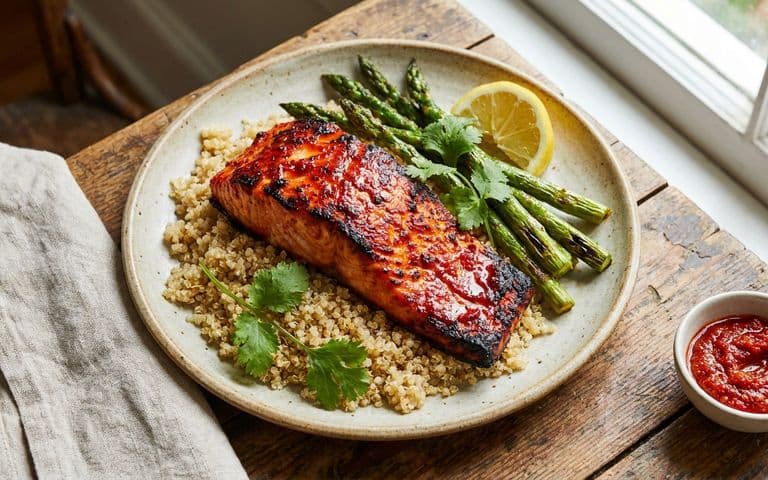 harissa-glazed-salmon-quinoa
