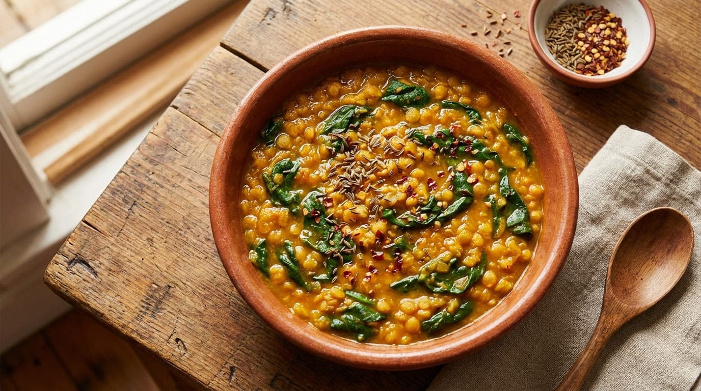 lentil-spinach-protein-bowl