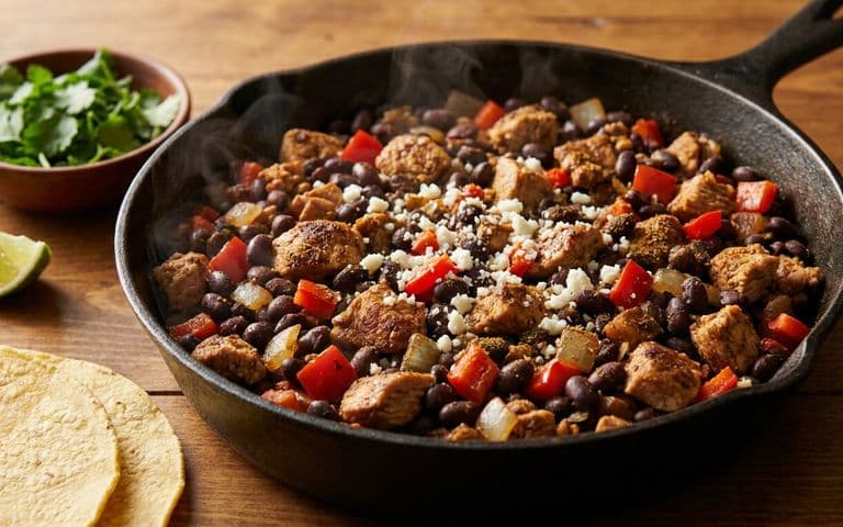 mexican-turkey-black-bean-skillet