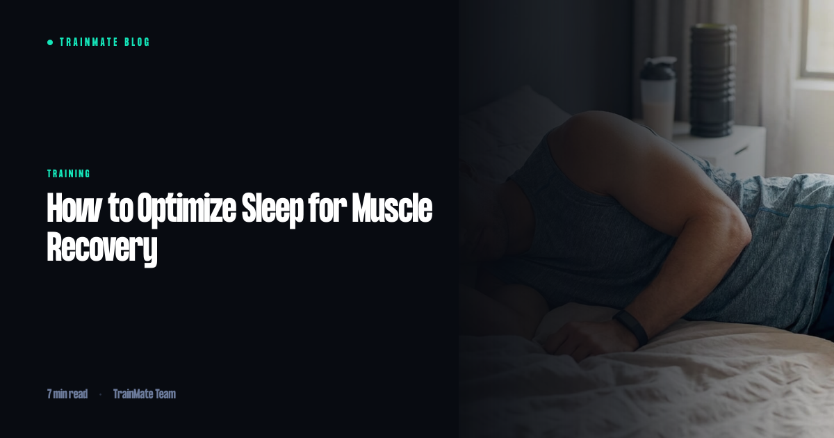How to Optimize Sleep for Muscle Recovery